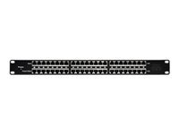 QOLTEC 54477 Patch panel RACK 48V 24 ports Passive PoE injector 1000m Black