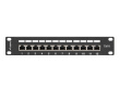 Lanberg Patch Panel 12 Port 1U 10'' cat.6 black