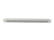 Lanberg Patch panel 24 ports 19 inches Type F grey
