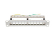 Lanberg Patch Panel 12 Port 1U 10 inch FTP with organizer for keystone modules, gray