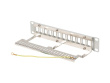Lanberg Patch Panel 12 Port 1U 10 inch FTP with organizer for keystone modules, gray