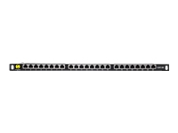 NETRACK 104-12 Netrack patch panel 19 24-ports cat. 5e FTP, 0,5U, with shelf