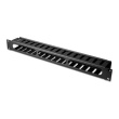 Digitus | 1U cable management cage detachable rear plate | DN-97617 | Black | For installation on the 483 mm (19“) profile rails DN-97617