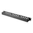 Digitus | 1U cable management cage detachable rear plate | DN-97617 | Black | For installation on the 483 mm (19“) profile rails DN-97617