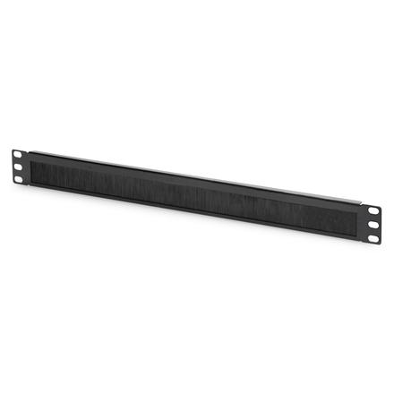 Digitus | 1U cable brush management panel open brush | DN-97661 | Black | The Cable Brush Management Panel is getting fixed on the 483 mm (19”) profile rails DN-97661