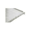 SOMI Networks | Depth Adjustable Telescopic Shelf for Cabinet Depths 600, 800 | 1U-45-G-Slide | Gray | 1U fixed on four 19” mounting profiles; Max load 50kg | Depth: 45 cm 1U-45-G-Slide