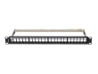 Lanberg Patch panel empty 24 ports 1U 19 inches ftp for keystone modules black