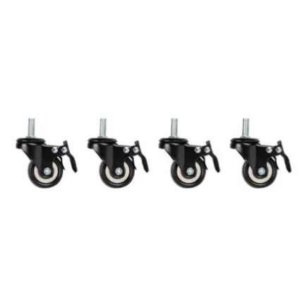 Lanberg | Castors with thread and brake for wall mounting cabinets, 4 pcs | AK-1601-B AK-1601-B