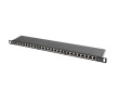 LANBERG PATCH PANEL 24 PORT 0.5U CAT.5E FTP BLACK
