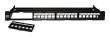 Techly Modular Patch Panel 24 Places UTP with Removable Modules 1 Unit Black