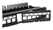 Techly Modular Patch Panel 24 Places UTP with Removable Modules 1 Unit Black