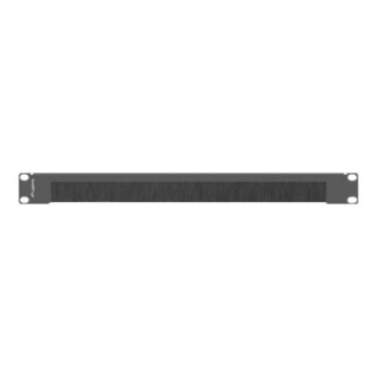 Lanberg 19'' Brush Panel 1U | AK-1103-B | Black AK-1103-B