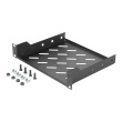 Digitus | 1U fixed shelf | DN-10-TRAY-2-B | Black | Perfect for storage of components which are not 254 mm (10