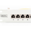 Digitus | Patch Panel | DN-91624S | White | Category: CAT 6; Ports: 24 x RJ45; Retention strength: 7.7 kg; Insertion force: 30N max | 48.2 x 4.4 x 10.9 cm DN-91624S