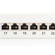 Digitus | Patch Panel | DN-91624S | White | Category: CAT 6; Ports: 24 x RJ45; Retention strength: 7.7 kg; Insertion force: 30N max | 48.2 x 4.4 x 10.9 cm DN-91624S