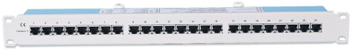 Intellinet Patch Panel, Cat5e, FTP, 24 Port, 1U, Beige/Grey