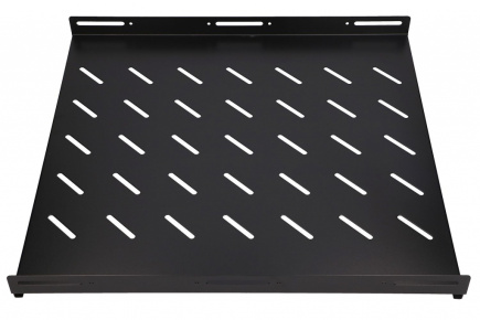 Extralink Fixed shelf 1U 600mm Black 19