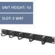 Qoltec Cable organizer for 19inches RACKs, 1U