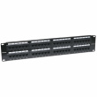 Intellinet Patch Panel, Cat5e, UTP, 48-Port, 2U, Black