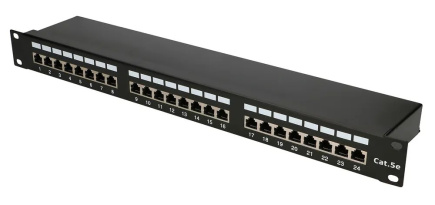 Extralink Patchpanel CAT5E STP V2 24 port