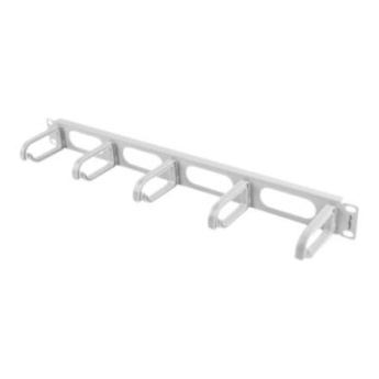Lanberg 19'' cable management panel 5 rings - type B 1U | AK-1205-S | Grey AK-1205-S