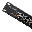 Qoltec 54478 Patch panel RACK | 12 ports | PoE | Черный