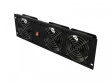 Lanberg Ventilation panel vertical 19 inches for rack cabinet, 3 fans, 230V, Must