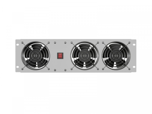 Lanberg Ventilation panel vertical 19 inches for rack cabinet, 3 fans, 230V, grey
