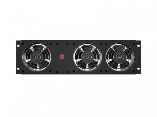 Lanberg Ventilation panel vertical 19 inches for rack cabinet, 3 fans, 230V, Черный