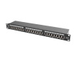 Lanberg Patch Panel 24 Port 1U Cat.6 Black shield