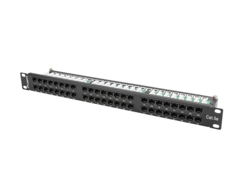 Lanberg Patch Panel 48 Port 1U Cat.5E Must