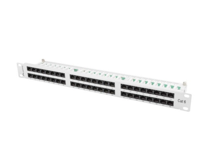 Lanberg Patch Panel 48 Port 1U Cat.6 gray Lanberg Patch Panel 48 Port 1U Cat.6 gray
