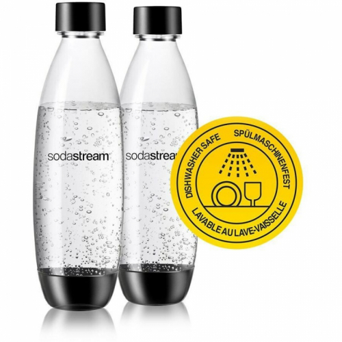 SodaStream Zubehör PET Flasche DUO 2-Pack *schwarz*