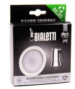 1 silikoontihend + filter Bialetti 10 tassi 0800413, inox