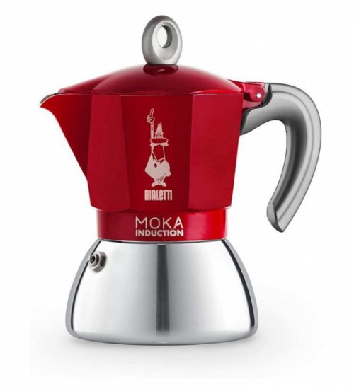 Espressokann induktsioonpliidile Bialetti Moka 6 tassile 0006946, punane