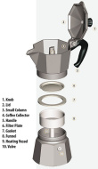 Espressokann Bialetti Moka express 3 tassile 0001162