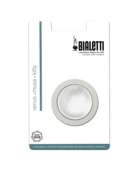 1 silikoontihend + filter Bialetti 4 tassi 0005370X12, inox