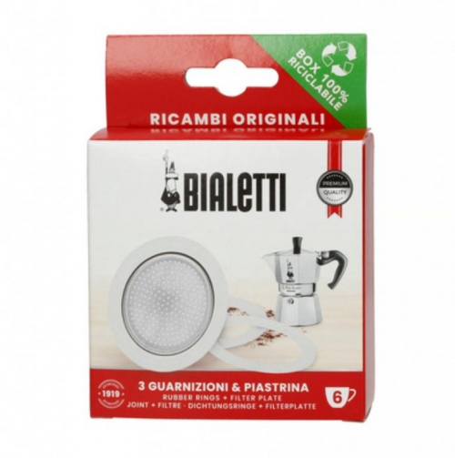 3 tihendit + filter Bialetti Moka Express 6 tassi 0800034