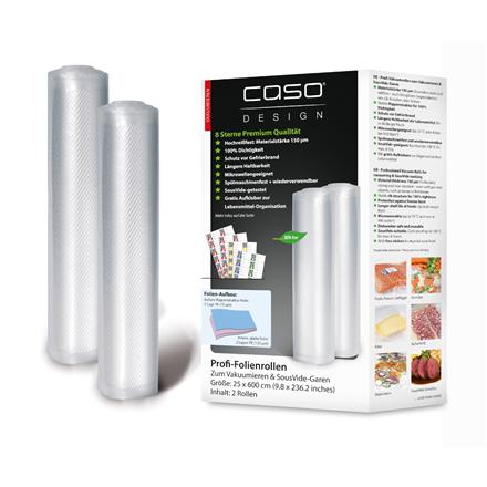 Caso | Foil Roll | 01225 | 2 | Dimensions (W x L) 25x600 cm | Transparent 01225