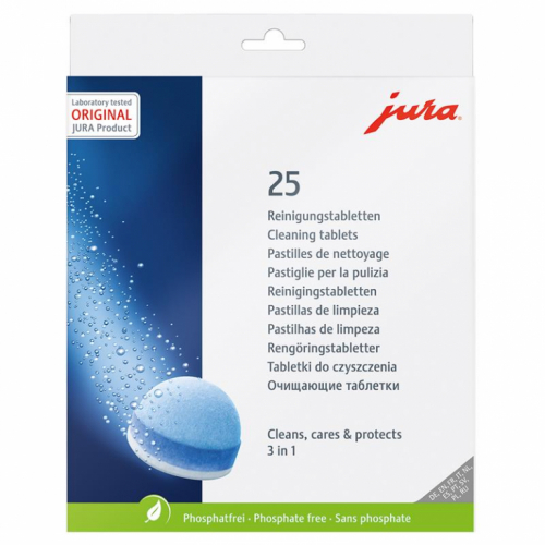 JURA, 25 tk - 3-faasilised puhastustabletid / 25045