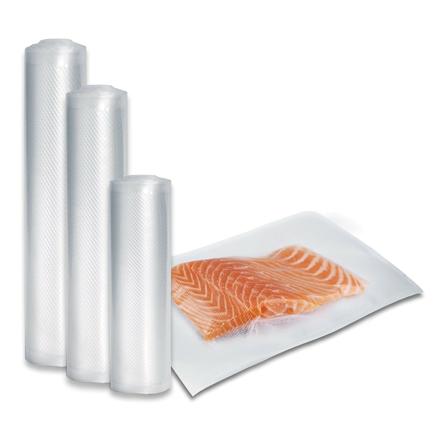 Caso | Foil set 2 for vacuuming + Sous Vide Cooking | 01236 | Dimensions (W x L) 30 x 40 cm, 20 x 600 cm, 28 x 600 cm, 30 x 600 cm 01236