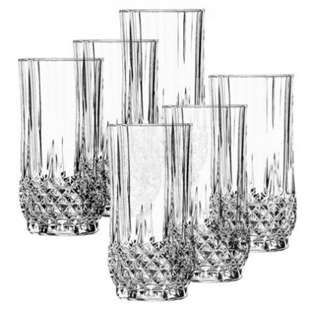 Tumbler | Tall Glass Set, Eclat LONGCHAMP, 360 ml, 6 pcs L9757