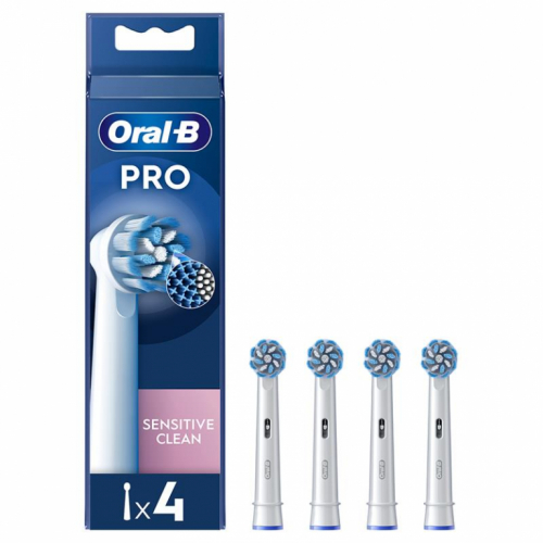 Braun Oral-B Sensitive Clean PRO, 4 tk, valge - Lisaharjad / EB60-4NEW