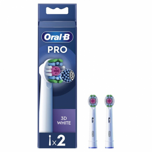 Braun Oral-B Pro 3D White, 2 tk, valge - Varuharjad / EB18-2/WHITE