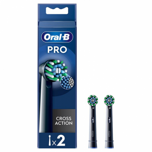 Braun Oral-B Cross Action Pro, 2 tk, must - Varuharjad / EB50-2/NEW