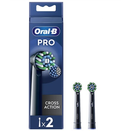 Oral-B | Replaceable toothbrush heads | EB50BRX-4 Cross Action | Heads | For adults | Number of brush heads included 4 | Black WLONONWCRCHHO