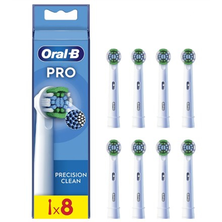 Oral-B | Precision Clean Brush Set | EB20RX-8 | Heads | For adults | Number of brush heads included 8 | White WLONONWCRCHHR