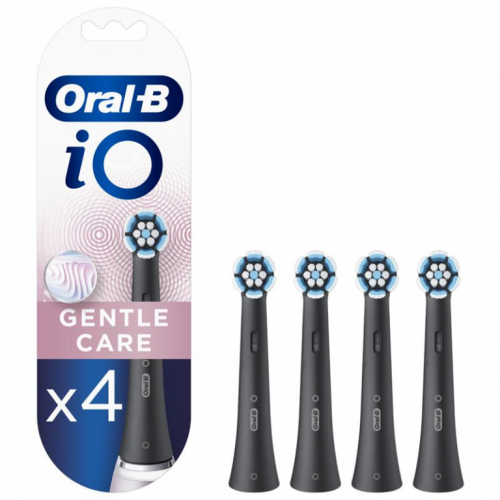 Braun Oral-B iO Gentle Care Black, 4 tk, must - Lisaharjad / IOSB-4BLACK