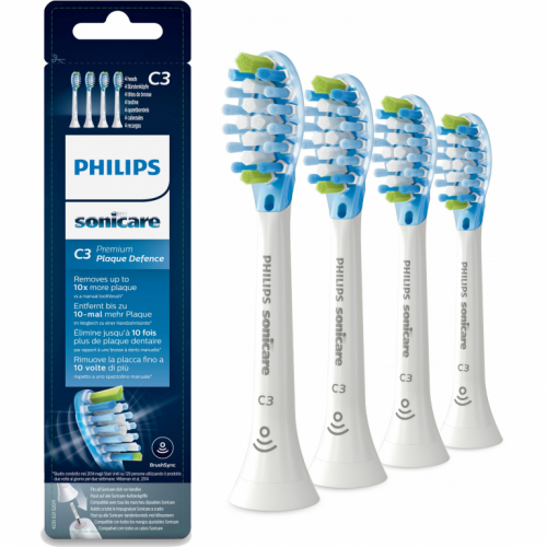 Philips Zahnbürste Zubehör Sonicare Plaque Control - weiß - 4er