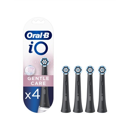 Oral-B Toothbrush replacement iO Gentle Care Heads For adults Number of brush heads included 4 Number of teeth brushing modes Does not apply Black